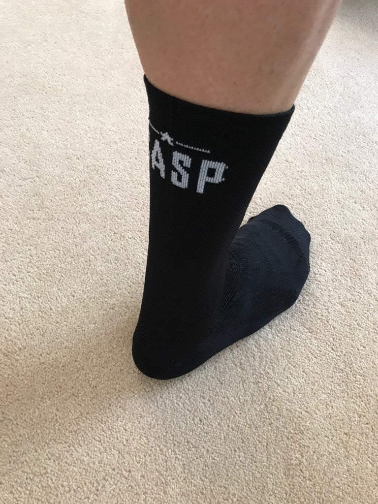 Classic Black Socks (Rear Logo)
